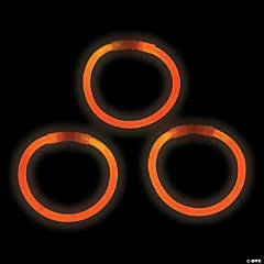 Bulk 50 Pc. Orange Glow Bracelets