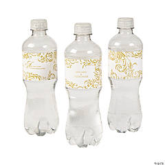 Bulk 50 Pc. Personalized Fairy Tale Wedding Water Bottle Labels