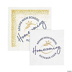 Bulk 50 Pc. Personalized Homecoming Paper Napkins