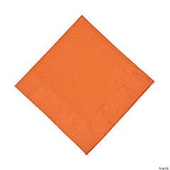 Bulk  50 Pc. Pumpkin Spice Orange Luncheon Napkins