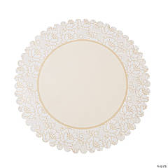Bulk 50 Pc. Shabby Chic Lace Charger Placemats