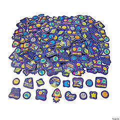 Bulk 500 Pc. Outer Space VBS Self-Adhesive Foam Shapes