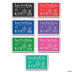 Mandala Crafts Washable Ink Pads for Kids Washable Stamp Pads for Kids -  Assorted Colors Craft Ink Pad Stamp Pad Kit - Stamp Pads for Rubber Stamps