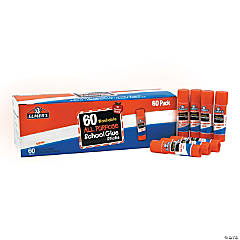 Bulk 60 Pc. .24 oz Elmer’s® All-Purpose Washable School Glue Sticks Classroom Pack