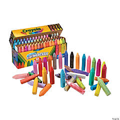 Crayola Anti-Dust Chalkboard Chalk, White, 12 Sticks Per Box, 24