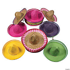 Bulk 72 Pc. Assorted Color Sombreros