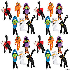 Bulk 72 Pc. Long Arm Halloween Stuffed Characters