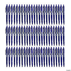 Bulk 72 Pc. Personalized Blue Retractable Pens