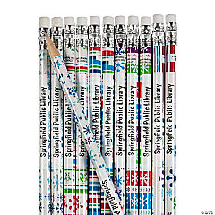 Bulk 72 Pc. Personalized Bright Winter Pencil Assortment