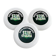 Bulk 72 Pc. Personalized Mini Mental Health Awareness Flying Discs