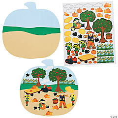 Bulk 72 Pc. Pumpkin Patch-Shaped Sticker Scenes