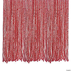 Bulk 720 Pc. Red Metallic Bead Necklaces