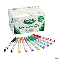Bulk 80 Pc. Crayola<sup>®</sup> Fabric Marker Classpack - 10 Colors per pack