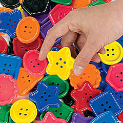 Bulk 800 Pc. Bright Rainbow Craft Buttons