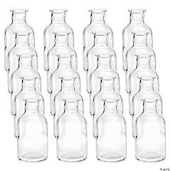 Bulk Clear Apothecary Jar Bottle Vases - 30 Pc.