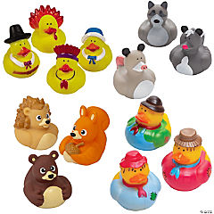 Bulk Fall-Themed Rubber Duck Assortment