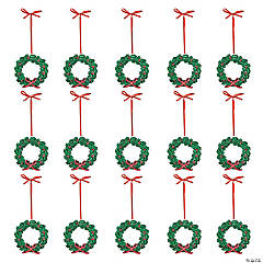 Bulk Red & Green Ball Shatterproof Plastic Christmas Ornaments - 50 Pc.