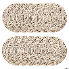 Bulk Natural Woven Charger Placemats - 12 Pc.