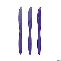 Bulk Purple Plastic Knives - 50 Ct.