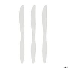 Bulk White Plastic Knives - 50 Ct.