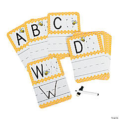 Busy Bee Dry Erase Alphabet Cards - 27 Pc.
