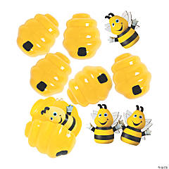 Busy Bee Finger Puppet-Filled Easter Eggs - 12 Pc.