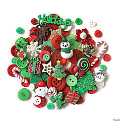 Buttons Galore and More 50+ Novelty Buttons for Sewing and Crafts - Holiday Theme Buttons