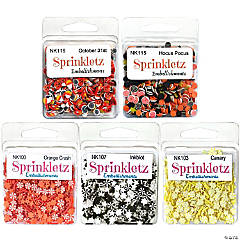 Buttons Galore and More Sprinkletz - Tiny Polymer Clay Embellishments - Halloween Bundle 60 grams