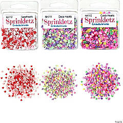 Buttons Galore and More Sprinkletz - Tiny Polymer Clay Embellishments - Hearts Bundle 36 grams
