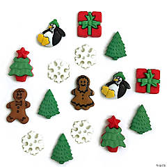 Buttons Galore Christmas Miniature Craft Buttons - 48 Sewing & Craft Buttons