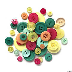 Buttons Galore ColorfulCraft & Sewing Buttons - Summertime - 8 oz.