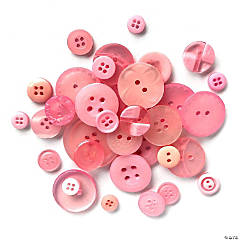 Buttons Galore Craft & Sewing Buttons - Pink - 8 oz.
