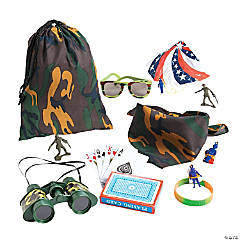 Camouflage Army Pre-Filled Drawstring Goody Bags