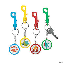 Camp Backpack Clip Keychains