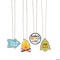 Camp Dog Tag Necklaces - 12 Pc.