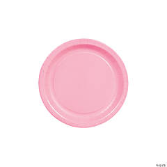 Candy Pink Paper Dessert Plates - 24 Ct.