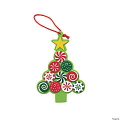 Candy Tree Christmas Ornament Craft Kit - Makes 12
