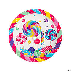 Candy World Paper Dinner Plates - 8 Ct.