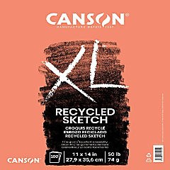 Canson XL Recycled Sketch Paper Pad 11&quot;X14&quot;-100 Sheets