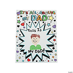 Cardstock Color Your Own “It’s All About My Dad” Giant Father’s Day Cards