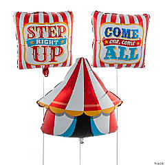 Carnival Mylar Balloons - 3 Pc.