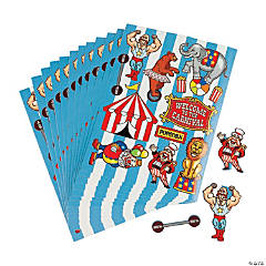 Carnival Sticker Sheets - 12 Pc.