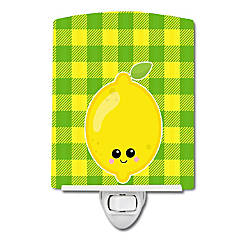 Caroline's Treasures Letter H Football Green and Yellow Ceramic Night  Light, 4 x 6, Initials