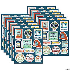 Trend Merry Music Sparkle Stickers , 72 per Pack, 12 Packs