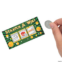 Dinosaur Theme Scratch Off Cards, Birthday Accessories, Fun And