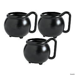 Cauldron Plastic Mugs - 12 Ct.