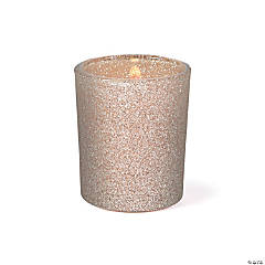 Champagne Glitter Votive Candle Holders - 12 Pc.