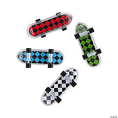 Checkerboard Pattern Mini Skateboards - 36 Pc.