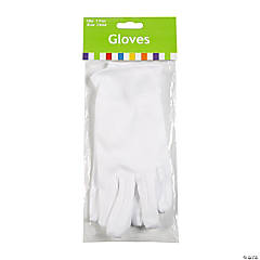 Child's Polyester White Gloves