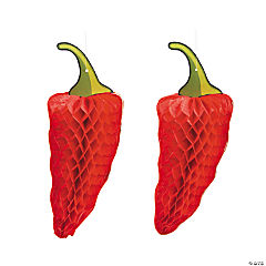 Chili Pepper Tissue Decorations